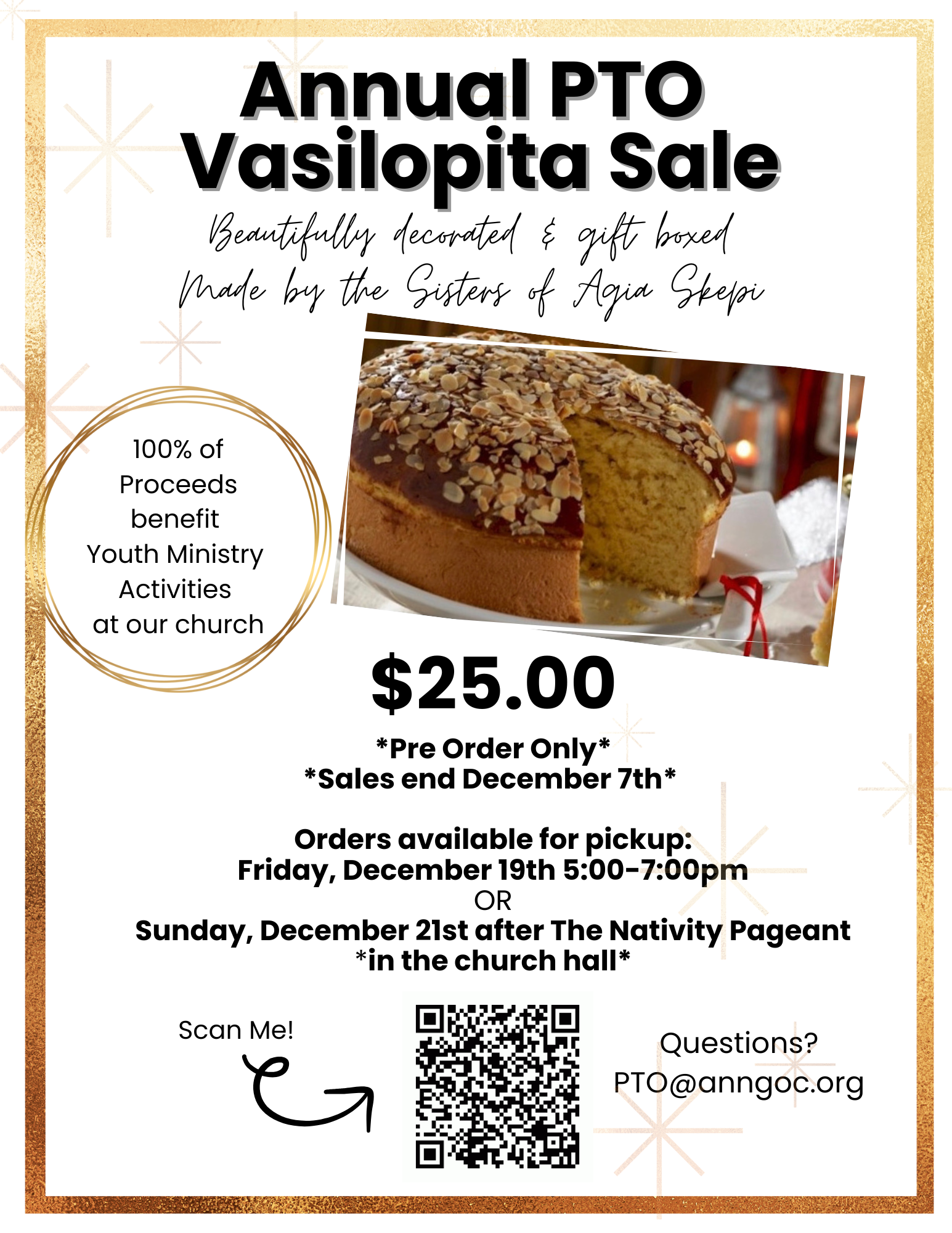 PTO Vasilopita Sale