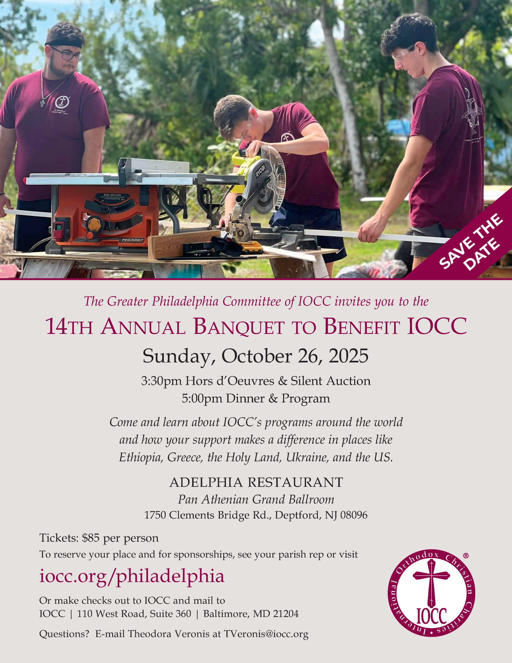 Philadelphia 14th Annual Banquet to Benefit IOCC