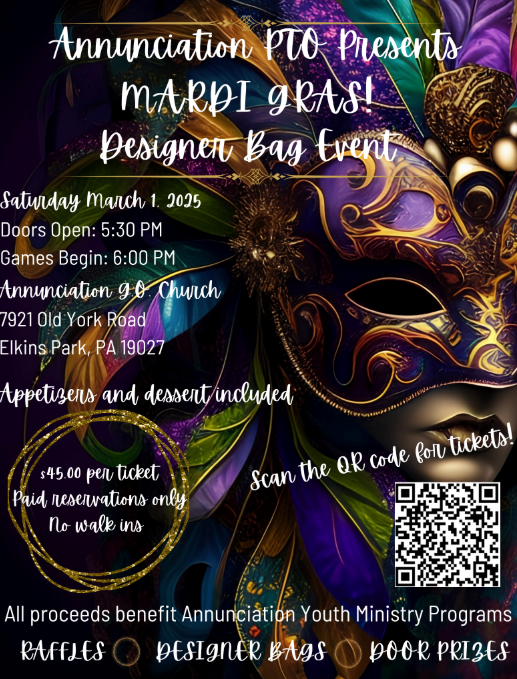 PTO Mardi Gras Bag Event