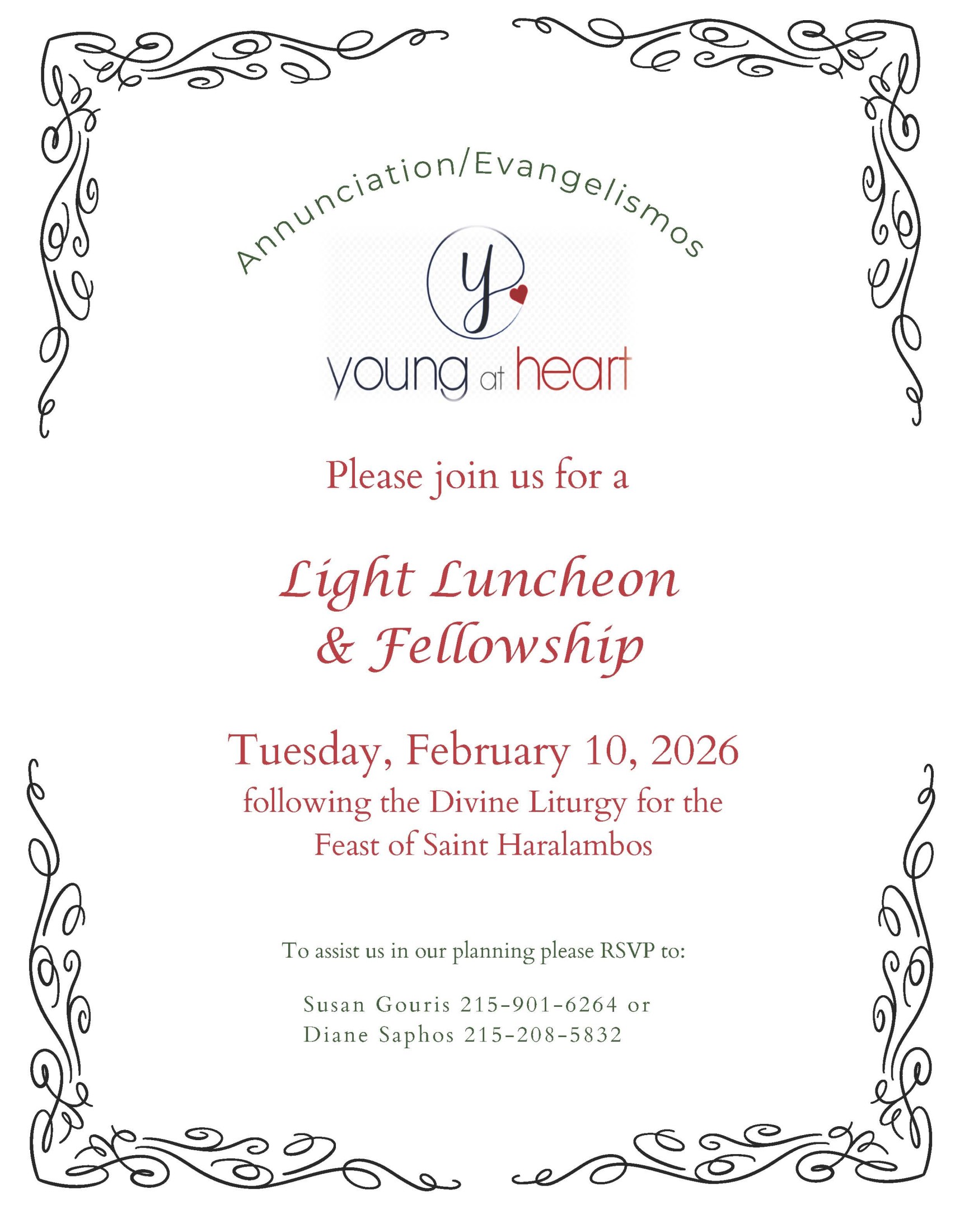 Young at Heart Light Luncheon & Fellowship